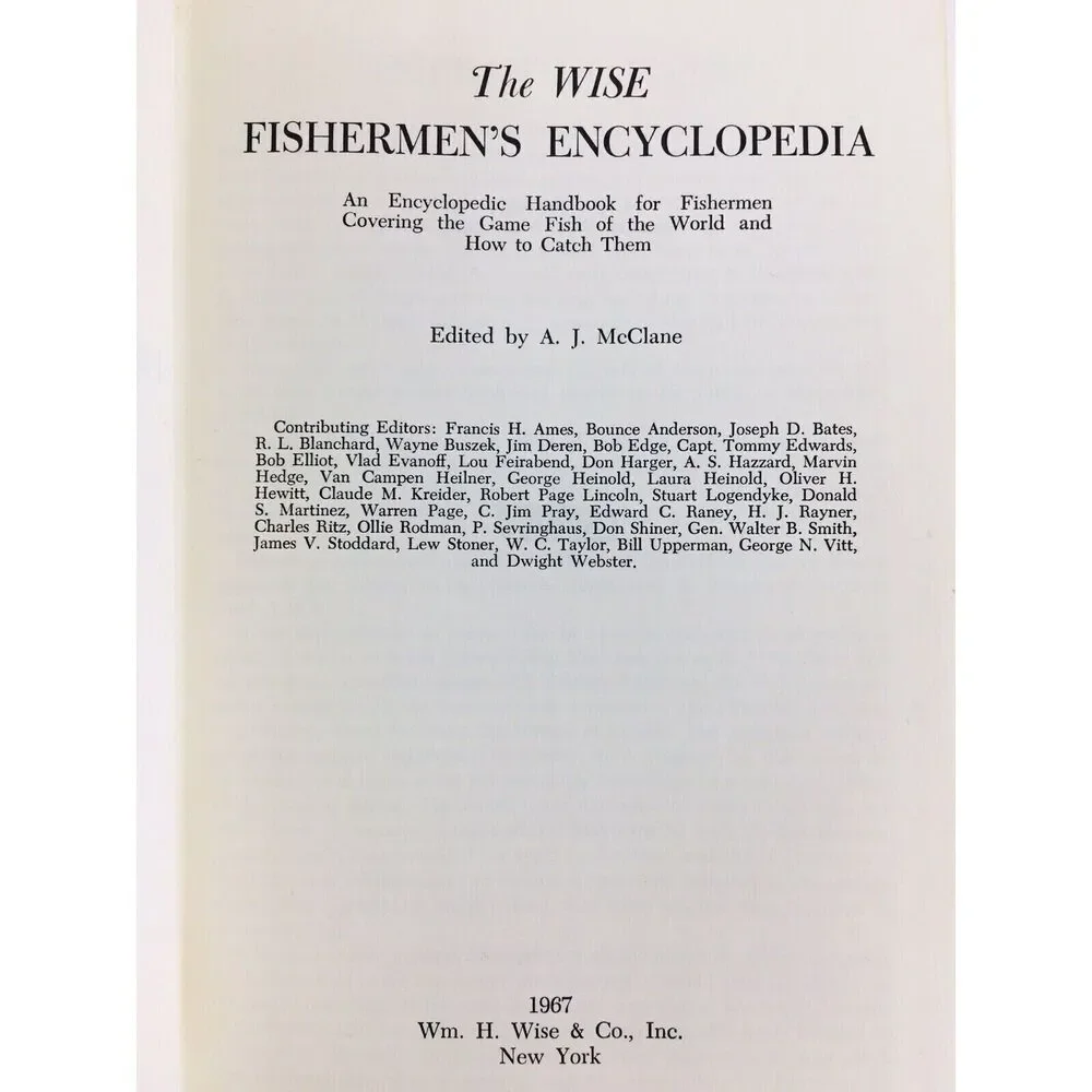The Fishermans Encyclopedia vintage 1967